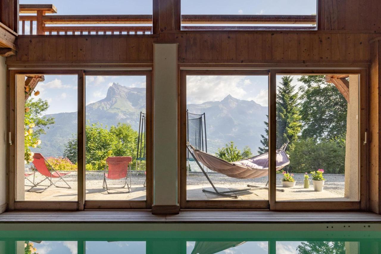 サン・ジェルヴェ・レ・バンFerme De Faustine 1 - Piscineアパートメント エクステリア 写真
