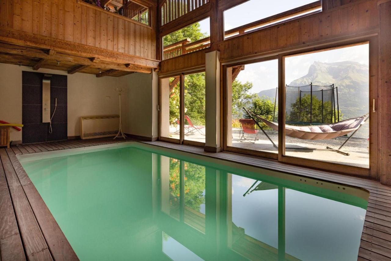 サン・ジェルヴェ・レ・バンFerme De Faustine 1 - Piscineアパートメント エクステリア 写真